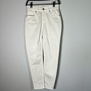NWT Venti6 Italy Pantalone Cotton Blend High Waisted Skinny Jeans Womens S Beige